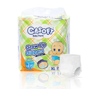 Pannolini Kaida all'Ingrosso Super Assorbenti Morbidi e Traspiranti con Chiusura a Strappo Elastico in Vita Unisex da Neonato a XL Campione Gratuito OEM - Product Image 1