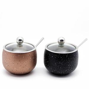 Nuevo estilo de cocina herramientas azúcar tazón de fuente <span class=keywords><strong>con</strong></span> cuchara tarro de especias - Product Image 1