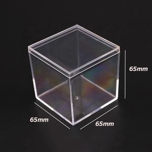 กล่องของขวัญสี่เหลี่ยมพลาสติกขายส่งอาหารจัดงานแต่งงาน PS กล่องขนมภาชนะขนมกล่องเค้กใสหลอดพลาสติก 3-5 วัน - Product Image 5