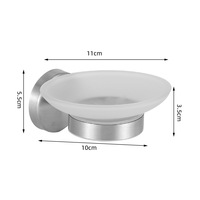 Ensemble de six pièces d'accessoires de salle de bain en acier inoxydable chromé électrolytique à fond rond, luxe abordable, OEM