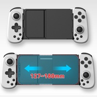 Manette de jeu pour smartphone D6 sans fil BT en ABS, batterie 350 mAh, gyroscope six axes, moteur de vibration, bouton Turbo hybride