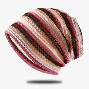 Nouveau Chapeau de Soleil Fin pour <span class=keywords><strong>Femme</strong></span> Printemps-Été, Style Jacquard à Rayures, Protection Solaire Extérieure, Tendance Transfrontalière - Product Image 2