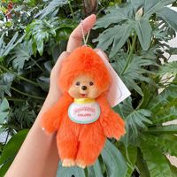 Gantungan Kunci Boneka Monyet Feiya Monchichi 11-30cm Mainan Anime Baru Impor Figur Lucu Boneka Hewan Imut Gantungan Tas Ransel