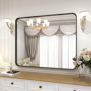 VooBang Miroir de salle de bain rectangulaire à cadre profond noir de 24x32 pouces pour salle de bain, chambre à coucher, salon - Product Image 6