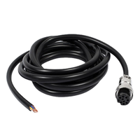 M12-4 Sensor Plug Penerbangan Tahan Air 5 6 8 12 Inti Kepala Pria Wanita dengan Kabel Berpelindung Kabel PVC Kabel Tahan Air