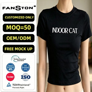 Crop top imprimé lettres rétro Y2K 2026 - T-<span class=keywords><strong>shirt</strong></span> d'été moulant sexy style Spicy Girl, T-<span class=keywords><strong>shirt</strong></span> court tendance à manches courtes et décolleté, Vente en gros - Product Image 2