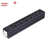 ABCCABLS 5-fach Mehrfachsteckdose Multifunktional 10A 4600W Max 230V Strom-PDU Verlängerungskabel 1 Jahr Garantie für Bühnenstrahler Beleuchtung