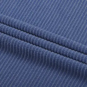蓝色厨房毛巾用吸水性超细纤维毛圈布面料