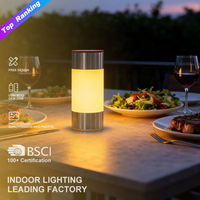 Lampe de table d'ambiance de luxe léger, signal lumineux créatif pour serveur, pour restaurant haut de gamme, lumière décorative sans fil esthétique