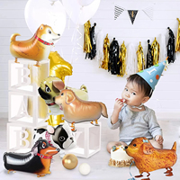Ballons animaux de marche ballons pour chiens de compagnie chiot chiens fournitures de fête d'anniversaire enfants ballons thème Animal décoration de fête d'anniversaire