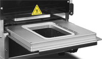 Scelleuse de barquettes alimentaires entièrement automatique haute précision DF250TA-E pour barquettes en plastique/feuille d'aluminium, à gaz ou électrique, vente directe usine