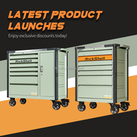 OEM Rockshell 7 tiroirs 1 porte en acier chariot à outils armoire personnalisable roulant fer métal tiroirs pour garage atelier stockage