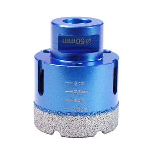 Chân không brazed thép carbon chủ đề cắt gạch ceramic <span class=keywords><strong>Granite</strong></span> đá cẩm thạch góc máy xay bê tông kim cương khoan lõi bit - Product Image 5