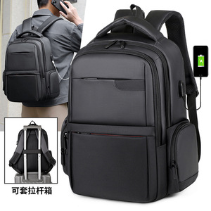 Laptop <b>Backpack</b> Large Capacity <b>Computer</b> Bag With Usb Port Unisex Travel <b>Backpack</b> For Men And Women Khaki Color - Product Image 2