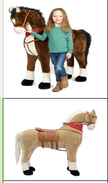 70 Cm Mooie Aangepaste Gevulde Pluche Staande Paard Pop Speelgoed Met Kleurrijke Gebreide Windscherm & Hood, Broek, sport Schoenen