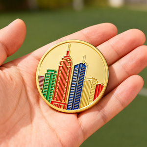 Monedas de metal artesanales de gran venta al por mayor, monedas de esmalte suave coloridas para colección de edificios, regalo, monedas de metal personalizadas de desafío, monedas de ciudad - Product Image 6