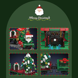 Moule King 12039 922PCS <span class=keywords><strong>Train</strong></span> Serie Noël ESU KG230 <span class=keywords><strong>Train</strong></span> Building Block Modè<span class=keywords><strong>le</strong></span> Technique Jouets Éducatifs Festival Cadeau - Product Image 6