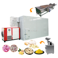 Complete uien drooginstallatie, knoflook dehydratatiemachine, voedseldroger, gember droogmachine, prijs India