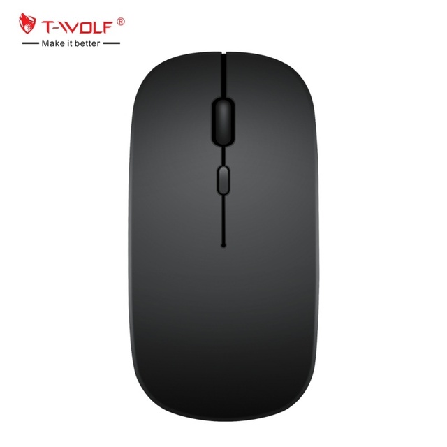 T-WOLF X1 Dual Mode Wireless Mouse Ultra-thin BT Wireless Mouse Portable Mini Mouse Optical Mice for Computer Accessories Laptop