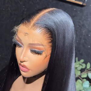 Parrucche economiche senza colla in capelli umani vergini brasiliani, parrucche frontali in pizzo per donne nere, <span class=keywords><strong>bob</strong></span> <span class=keywords><strong>corto</strong></span> liscio effetto bone straight - Product Image 5