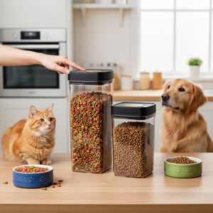 Conteneur à Boissons Étanche Vacare, Écologique, Sans BPA, en Plastique, Récipient sous Vide, Bol pour Animaux de Compagnie, Croquettes, Collations, Décoratif, Américain - Product Image 3