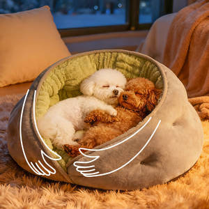 Трансграничный тканевый лежак для кошек, всесезонный, полузакрытый, в виде дивана-кровати, домик-вольер для котят, теплый зимой - Product Image 4