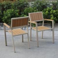 Fauteuil d'extérieur moderne en aluminium et plastique, finition thermolaquée, pour restaurant, hôtel, villa, jardin, café, cour.