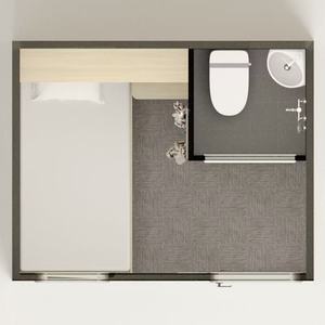 WE Estilo moderno Caja de cápsulas de moda duradera Cama para dormir con puerta para hotel Albergue juvenil y <span class=keywords><strong>Aeropuerto</strong></span> - Product Image 3