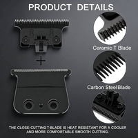 Tondeuse de précision pour salon YX-0019, 7500 tr/min, lame en acier, station de charge, outil de gravure pour barbier, vente en gros usine