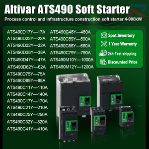 ซอฟต์สตาร์ทเตอร์ ATS490M12Y ของแท้ใหม่ รุ่น Altivar ATS490 ซีรีส์ 1200A 208-690VAC ควบคุมการจ่ายไฟ 110-230VAC ATS490M12Y ซอฟต์สตาร์ทเตอร์ - Product Image 3