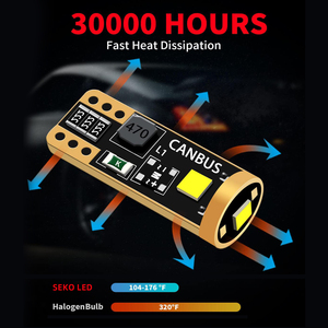 Lumières de coffre, de plaque d'immatriculation et de dôme SEKO T10, 3SMD 3030 LED 194 168, universelles, pour lecture de plaque d'immatriculation, 12 mois - Product Image 2