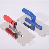 Truelles à briques et à béton à double manche en plastique