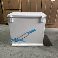 Congélateur à porte battante électrique Homa 200L pour l'extérieur, stockage de poissons congelés, boulettes de viande, usage hôtelier et domestique, congélateur réfrigéré