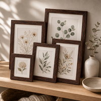 Cadre photo en bois pour table, plusieurs tailles disponibles : 4*6, 5*7, 8*10, 11*14, 12*16 pouces, disponible en lot, avec passe-partout, cadre photo en bois grainé