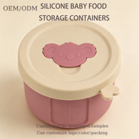 Boîte de conservation en silicone pour aliments pour bébés, aux saveurs de fruit de la passion, pour compléments alimentaires, contenants de stockage alimentaire