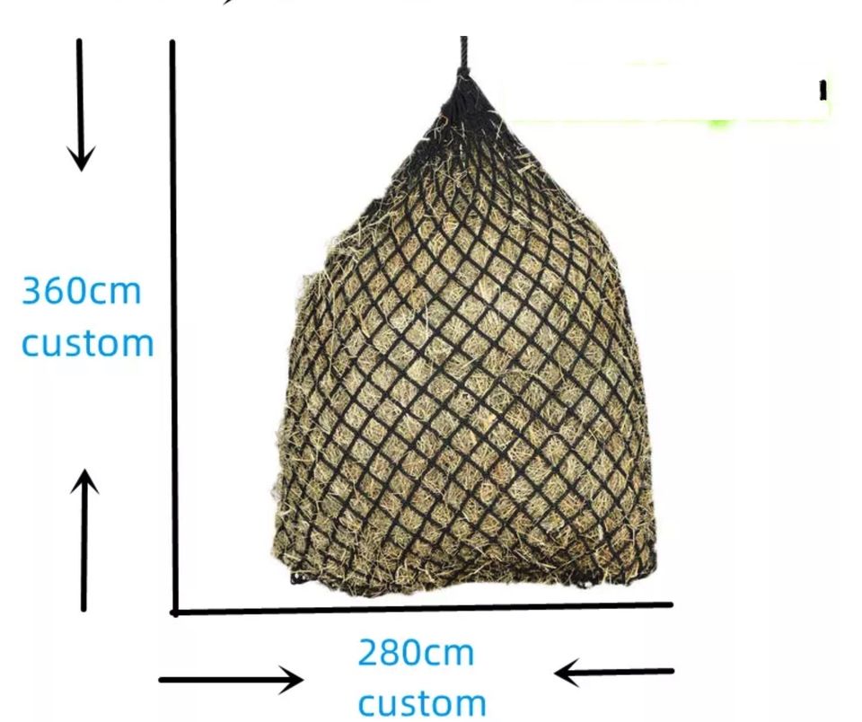 Slow Feed hay Net/round Bale hay Net/1 Inch hay Net Mesh for Equestrian ...