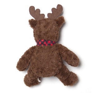 Nhồi Tummy Tùy Chỉnh Con Chó Con Chó Đồ Chơi Chất Lượng Cao Nhìn Thực Sinh Thái Thân Thiện Với Con Chó Đồ Chơi Sang Trọng Xmas Sang Trọng <span class=keywords><strong>Moose</strong></span> Sọc Khăn Đồ Chơi Sang Trọng - Product Image 3