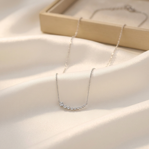 Collar de Gargantilla con Colgante de Diamantes Naturales Multiformes en Oro Blanco de 18K, Joyería Fina Elegante y Exquisita de Alta Calidad, Regalo para Mujer - Product Image 6