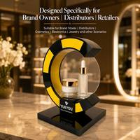 Meuble de présentation commercial pliable pour maquillage avec surface polie LED pour stand de vente en magasin de cosmétiques, design moderne et luxueux