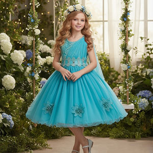 Elegante stile del fiore gril Dei Bambini del <span class=keywords><strong>vestito</strong></span> da sposa <span class=keywords><strong>festa</strong></span> <span class=keywords><strong>di</strong></span> <span class=keywords><strong>laurea</strong></span> <span class=keywords><strong>vestito</strong></span> bello del bambino della ragazza <span class=keywords><strong>di</strong></span> compleanno <span class=keywords><strong>vestito</strong></span> per 3YRS - Product Image 2