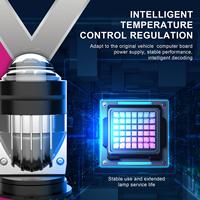 Projecteur de lentille LED modèle matrice Y3 haute qualité H4 Bi phare LED 110W LED Mini phare pour moto de voiture universelle