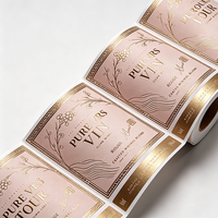 Rouleau d'étiquettes autocollantes en gros pour fabricants ECO, style Vallée du Rhône, pour l'étiquetage des bouteilles de vin rouge poivré