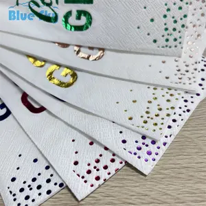 Printed LOGO Natural paper napkin 2 ply white embossing airlaid interfold napkin tissue paper disposable cocktail napkins
