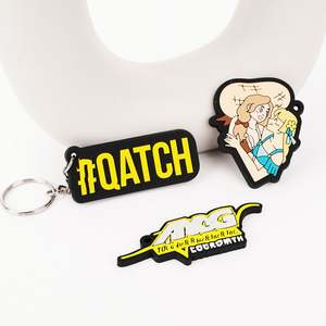 Pas de minimum personnalisé porte-clés en caoutchouc de silicone personnalisé porte-clés en PVC souple de dessin animé - Product Image 1