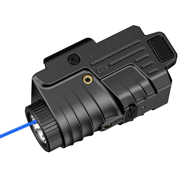 800 Lumens Waterproof Rechargeable Key Light with LED Beam Camping USB ABS Portable Flashlight