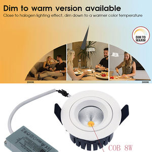 8 וואט הוביל את cob אור 8w dmable עמיד למים תקרה זרקור אור אור אור מתכוונן relable relable זרקורים - Product Image 2