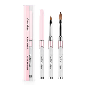 Personalizado Pincel Acrilico Para Unas Pincel 3d Para Unas Rosa Pinceles Para Unas Numero 10 - Product Image 1