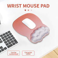 Repose-poignet ergonomique personnalisé, couleur simple, dessin animé, tapis de souris de jeu, gel en silicone, mousse à mémoire de forme, protection contre les radiations, eau