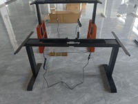 Structure de moteur stable à 3 étapes 2 Design moderne Table debout électrique réglable en hauteur Bon prix Bureau de repos du personnel à domicile
