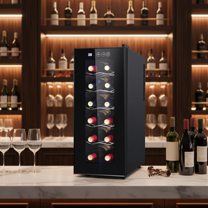 Enfriador de Vino Eléctrico, <span class=keywords><strong>Nevera</strong></span> Termoeléctrica Integrada para <span class=keywords><strong>12</strong></span> <span class=keywords><strong>Botellas</strong></span>, 32L - Product Image 6